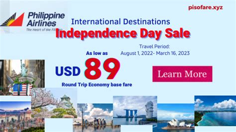 Philippine Airlines International Sale Tickets 2022.